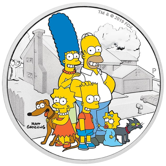 2019 Tuvalu The Simpsons™ Family 2oz Silver Coin  [NGC PF68]