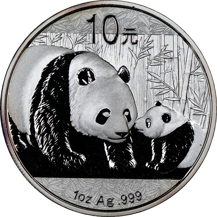 2011 China Mint 1oz Silver 10 Yuan Panda Coin