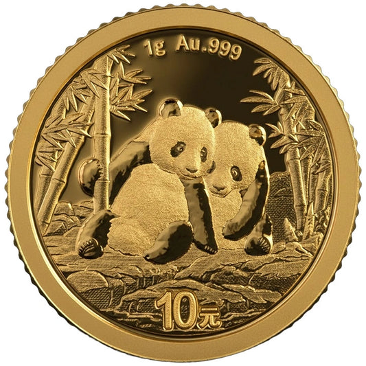 2026 10 Yuan 1 g Gold Panda Coin [BU] OMP