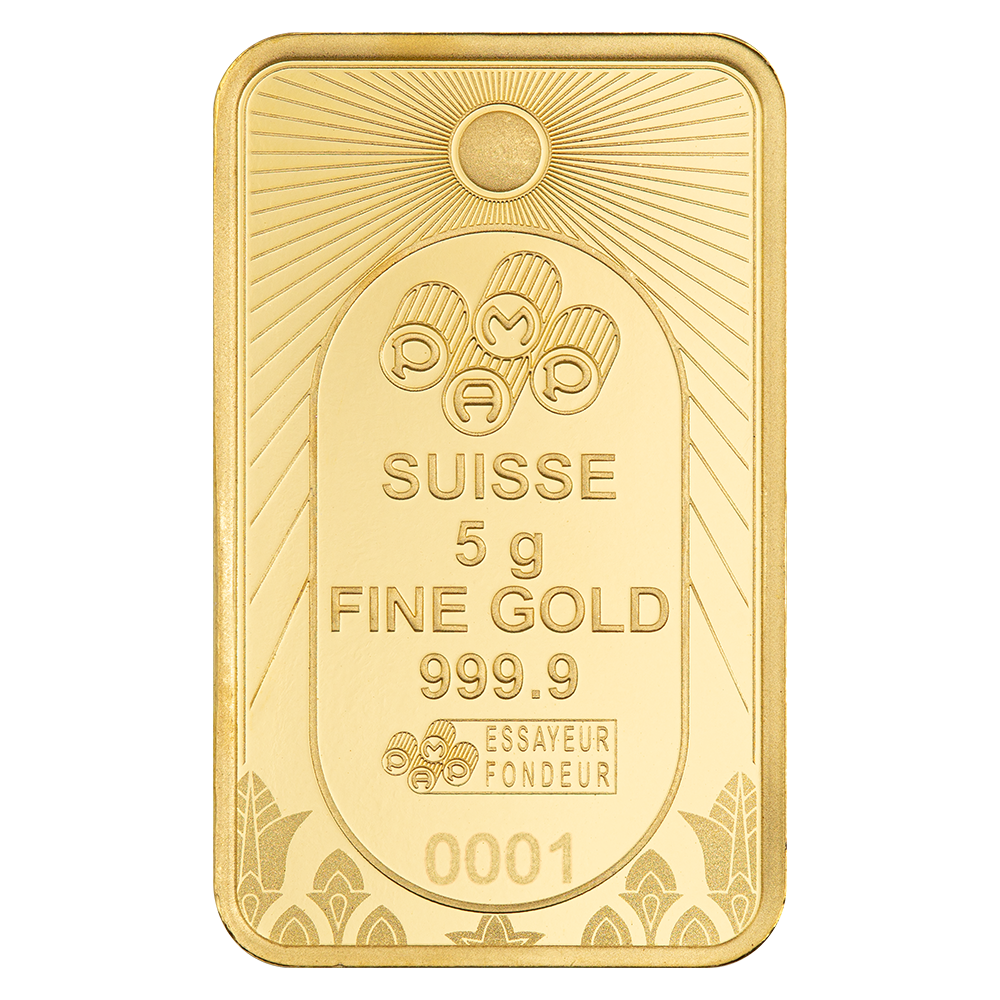 PAMP - 5g Gold Bar - Lucky Scarab