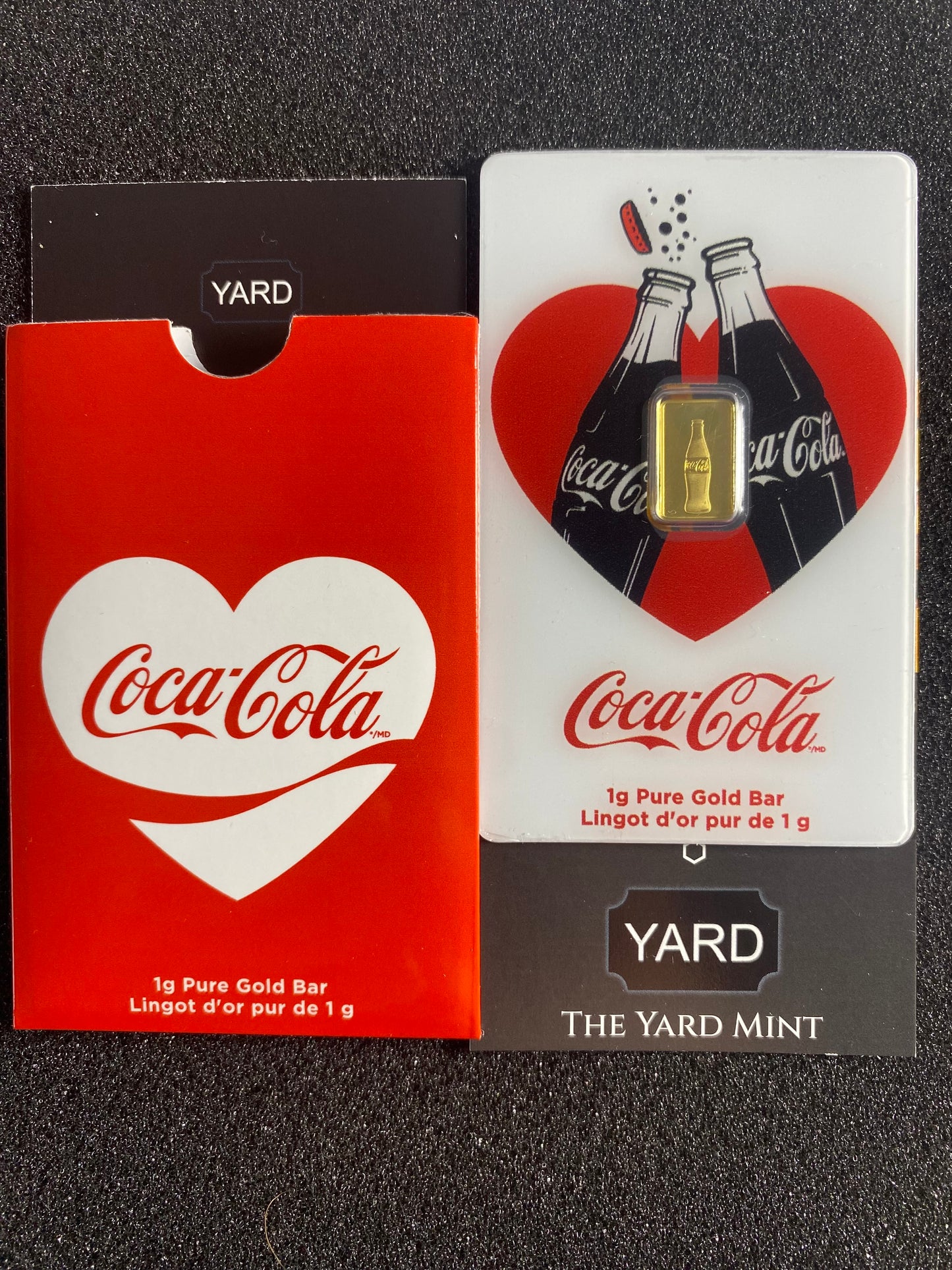PAMP Suisse 2025 1g Gold Bar Coca-Cola Love Edition (In Assay)