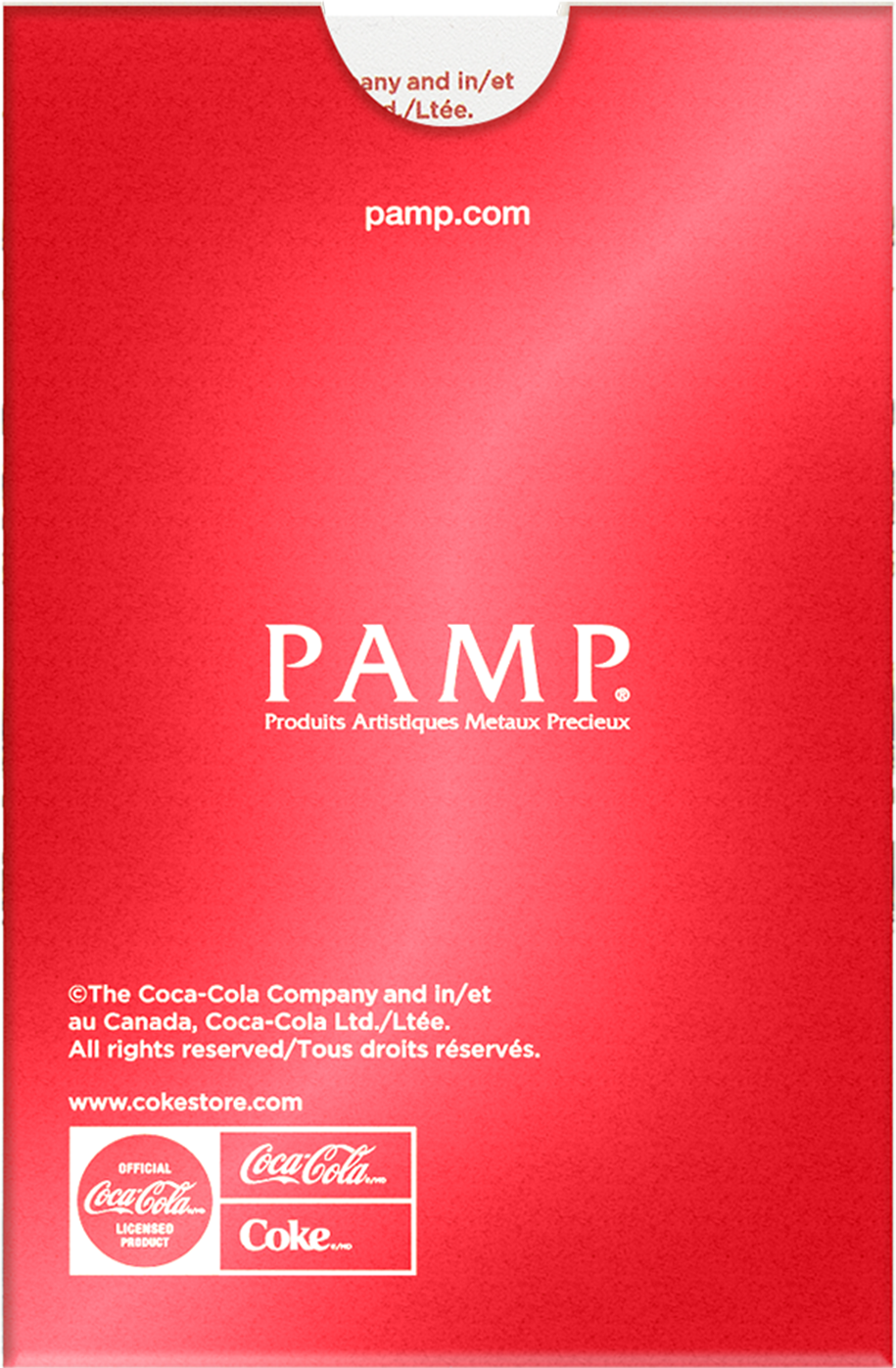 PAMP Suisse 2025 1g Gold Bar Coca-Cola Love Edition (In Assay)