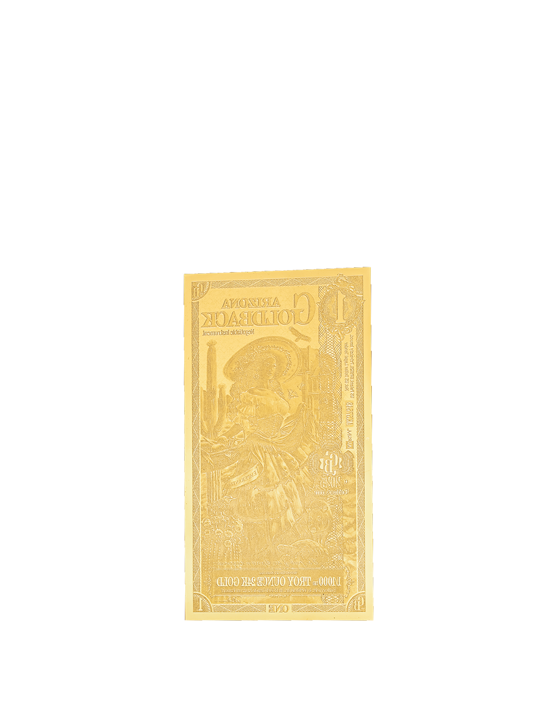 1 Arizona Goldback - | Aurum Gold Foil Note (24k)