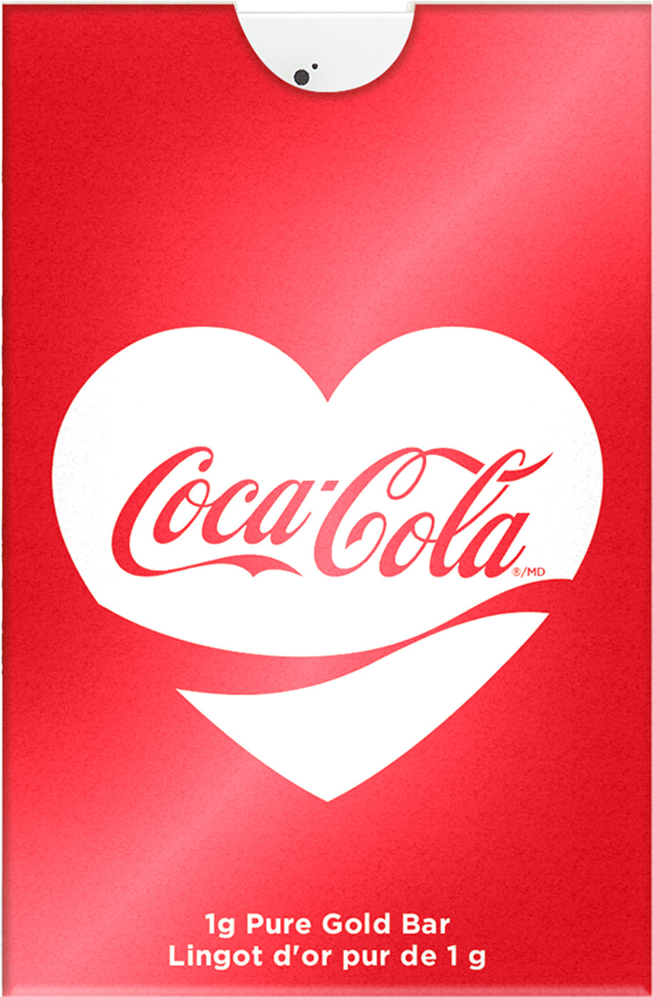 PAMP Suisse 2025 1g Gold Bar Coca-Cola Love Edition (In Assay)