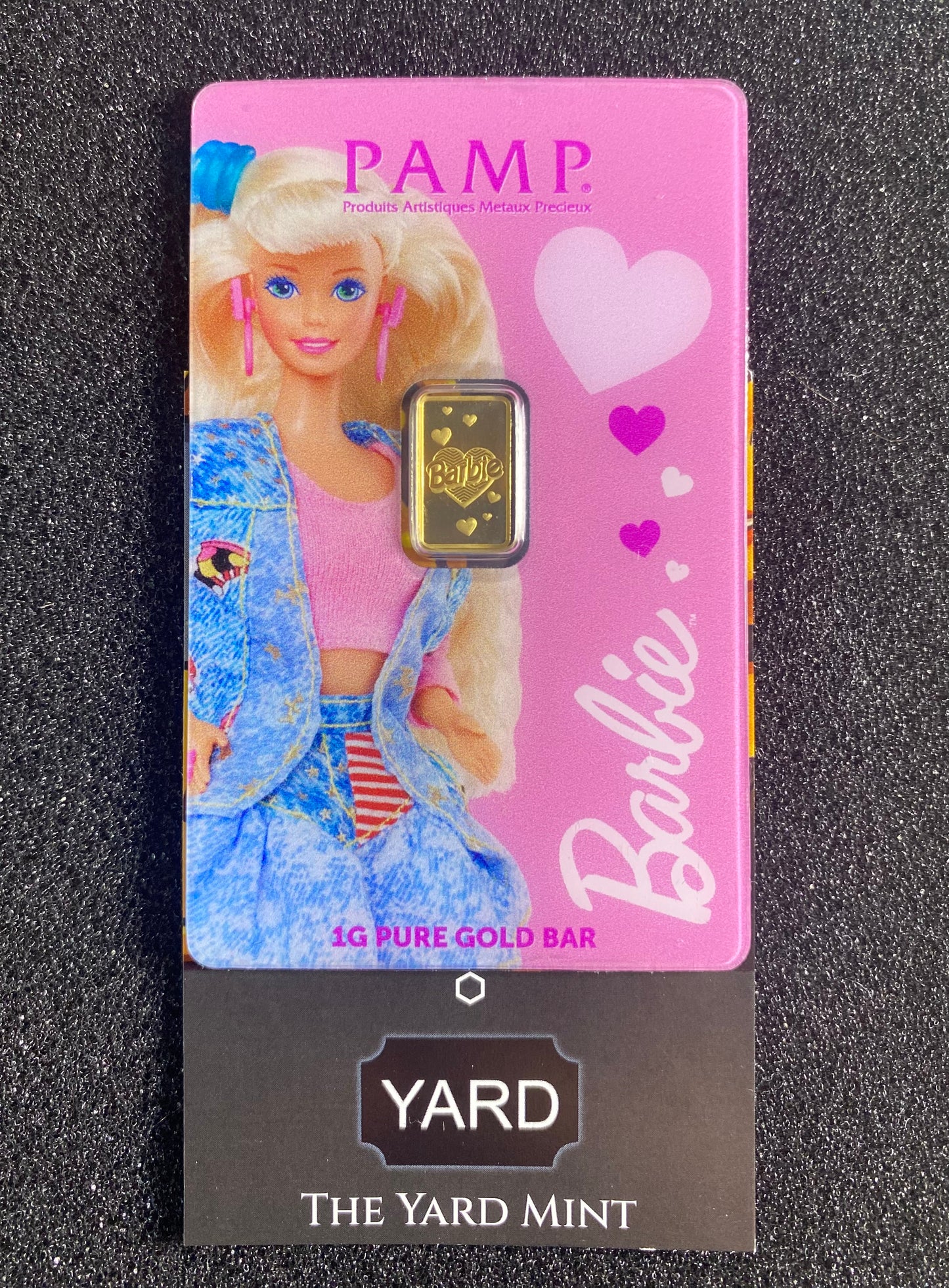 PAMP Suisse 2025 1g Gold Bar Barbie Valentine’s Day (In Assay)