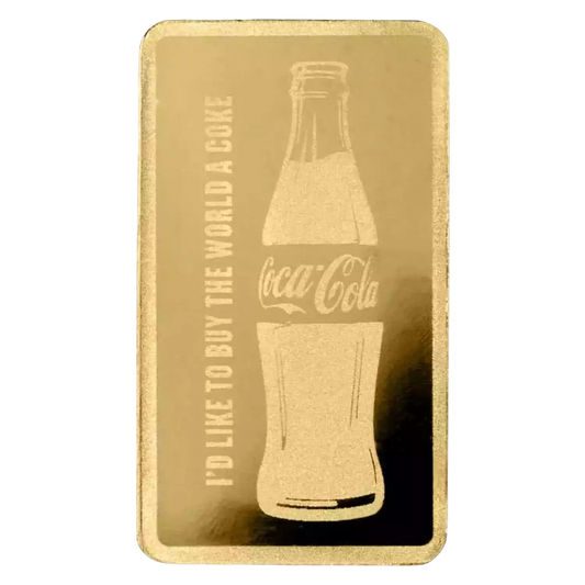 Coca-Cola 1/2 Gram .9999 Pure Gold Bar in TEP – Collectible Gold