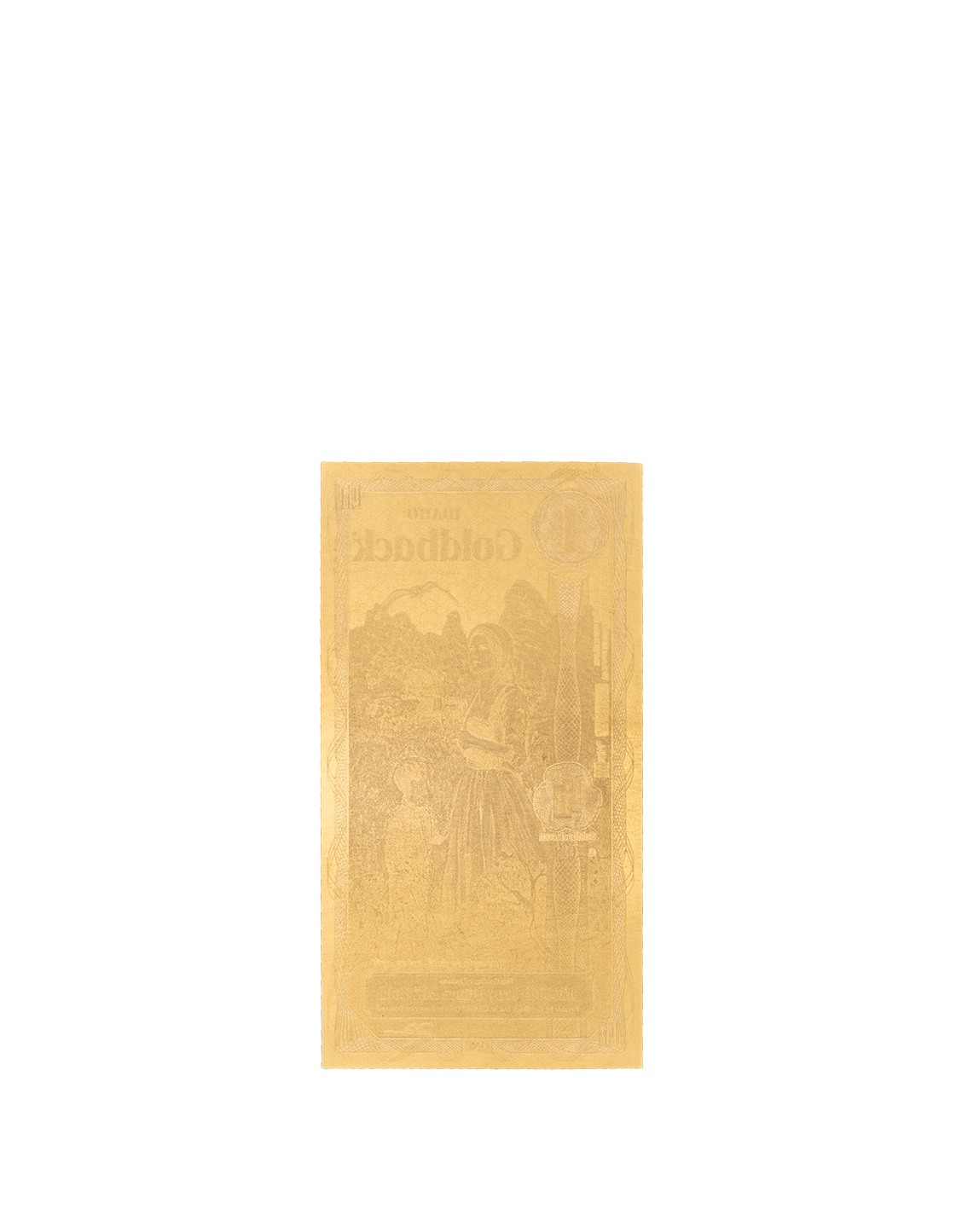 1 Idaho Goldback - Alpha Edition (α) | Aurum Gold Foil Note (24k)