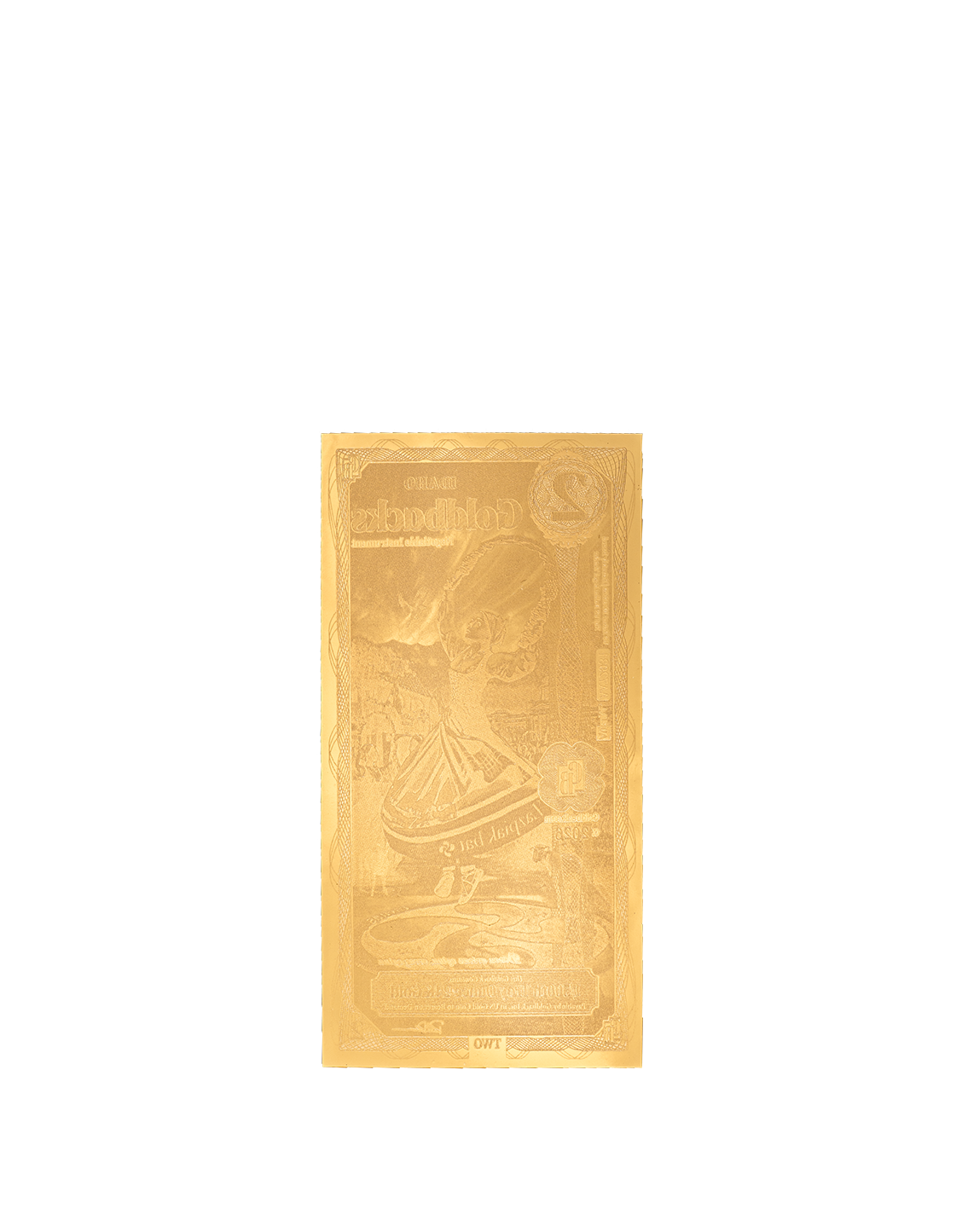2 Idaho Goldback - Alpha Edition (α) | Aurum Gold Foil Note (24k)