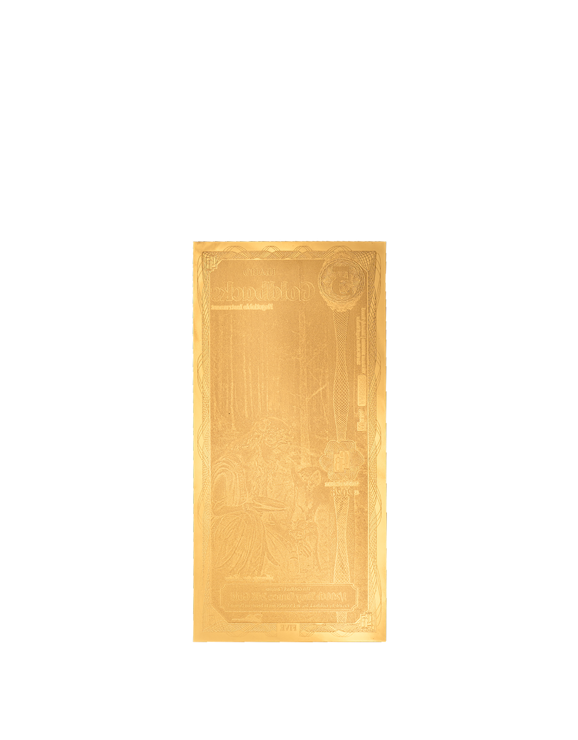 5 Idaho Goldback - Alpha Edition (α) | Aurum Gold Foil Note (24k)