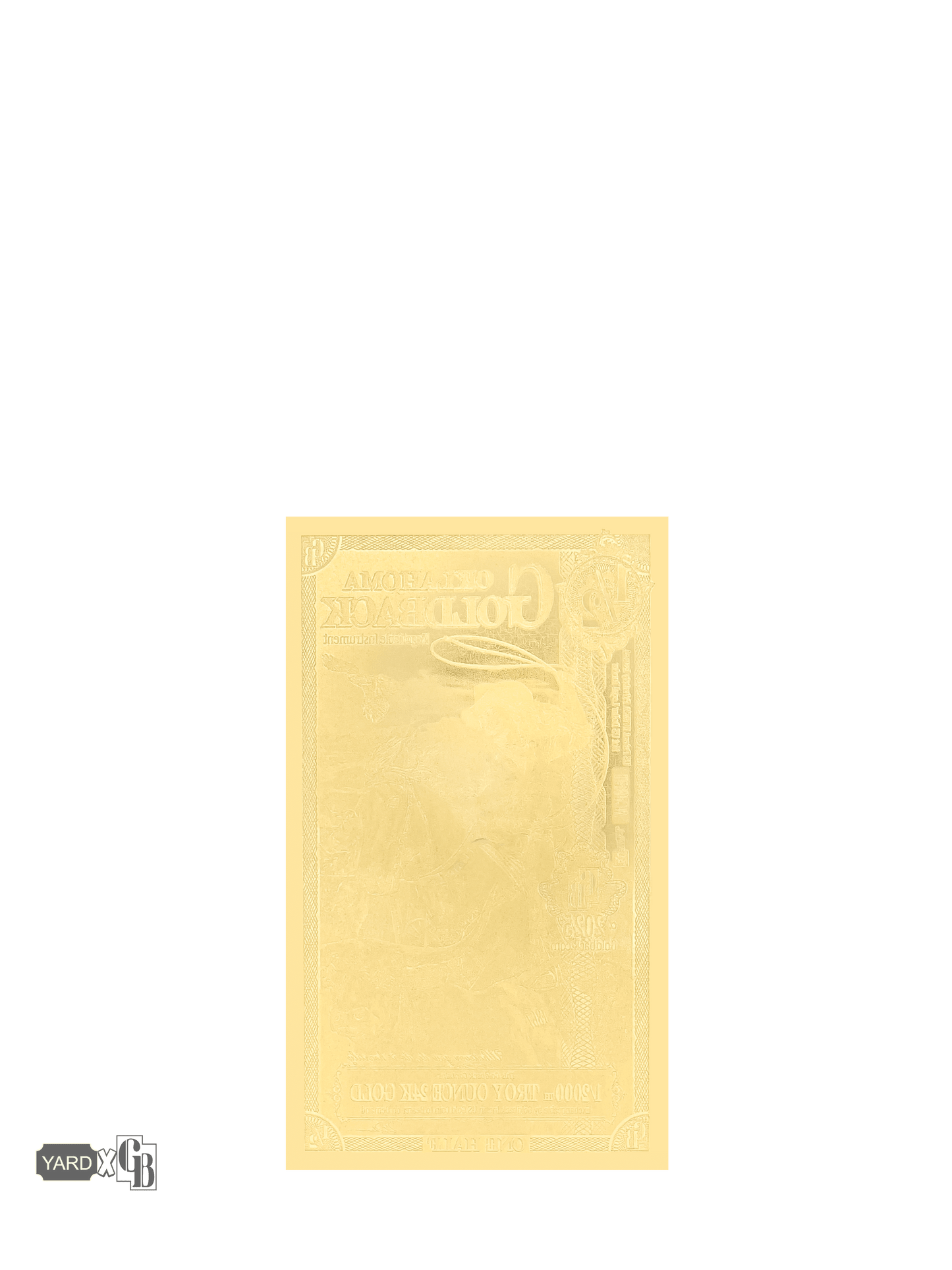 1/2 Oklahoma Goldback -| Aurum Gold Foil Note (24k)
