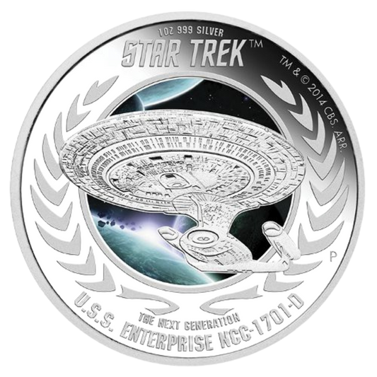 2015 Star Trek™ – USS Enterprise 1oz Silver Proof Coin [NGC PF 70]
