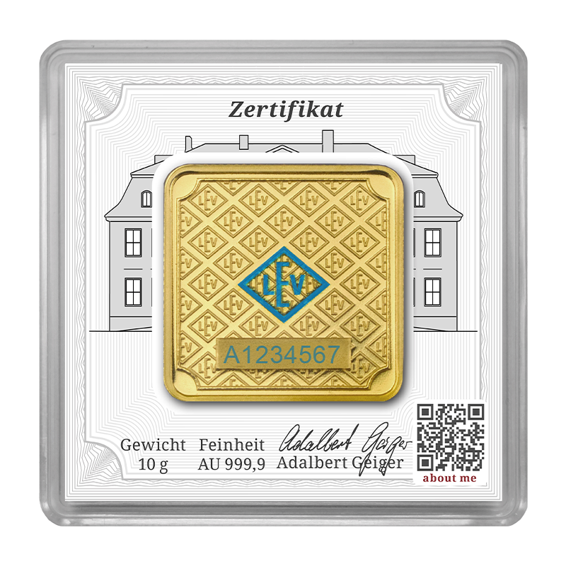 Geiger Original - 10g Gold Bar in capsule