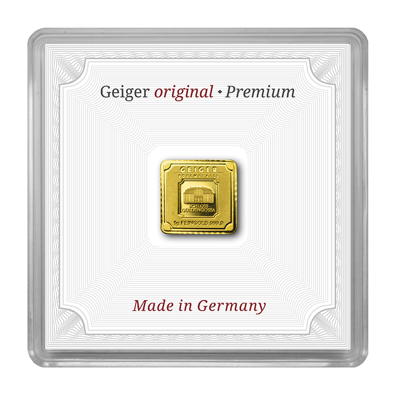 Geiger Original - 1g Gold Bar in capsule