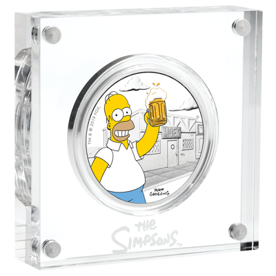 2019 The Simpsons™ – Homer Simpson 1oz Silver Proof Coin [NGC PF70]