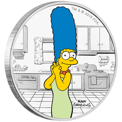 2019 The Simpsons™ – Marge Simpson 1oz Silver Proof Coin [NGC PF69]