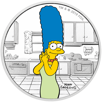 2019 The Simpsons™ – Marge Simpson 1oz Silver Proof Coin [NGC PF69]