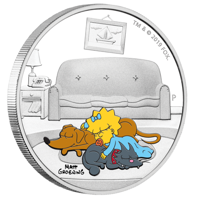 2019 The Simpsons™ – Maggie Simpson 1oz Silver Proof Coin [NGC PF 70]