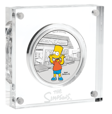 2019 The Simpsons™ – Bart Simpson 1oz Silver Proof Coin [NGC PF70]